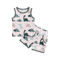Boy Children Dinosaur Vest Suit