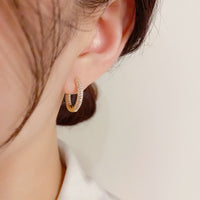 New Micro Inlaid Zircon Pearl Ear Clip Women