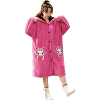 Angry Little Coral Fleece Pajamas Women