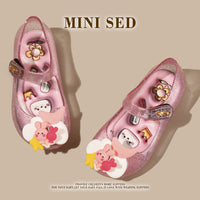 Fish Mouth Crystal Jelly Sandals