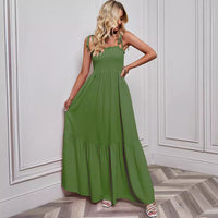 Sexy Strappy Tube Top Beach Holiday Maxi Dress