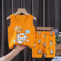 Children's Vest Suit Summer Pure Cotton