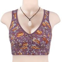Middle-aged And Elderly Women's Front Button Cotton Vest