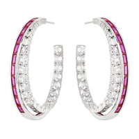 European And American Style Silver Needle Earrings With Zirconia, Light Luxury And High-end Fashion Sense