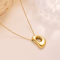 New Titanium Steel 18K Gold-Plated 26-Letter Necklace For Women