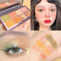 Eyeshadow Palette Eight Colors Rose Matte