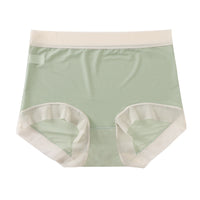 Ice Silk Seamless Panties Ultra-thin Quick-drying Breathable Mid-high Waist Antibacterial Bottom Crotch