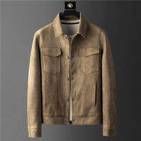 Coat Autumn Men's Spring High-grade Texture Light Luxury New Korean Style Jacket Men's Lapel Casual All-matching Work Clothes
