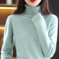 High Neck Inner Wear Loose Cashmere Knitted Bottoming Shirt