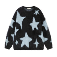 Personality XINGX Full Printed Niche Knitted Lazy Soft Glutinous Sweater