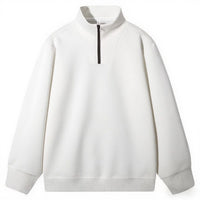 Comfortable Skin-friendly Stand Collar Zip-up Sweatshirt