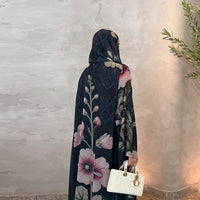 Middle Eastern Printed Robe-cardigan Headscarf Dubai