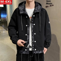 Men's Handsome Fashion Paisley False Two-piece Jackets