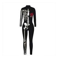 Halloween Skull Funny Slim Fit Bodysuit
