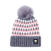 Women's Fashion Thick Warm Cute Fur Ball Knitted Hat