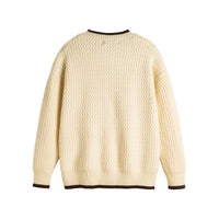 Color-block Crew Neck Sweater Men's Knitted Shirt Top