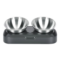 Easy To Clean Stainless Steel Cat Bowl Dog Food And Water Bowls With Stand Metal Cats Dogs Double Single Pet Feeding Feeder Bowl