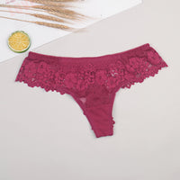 Lace Sexy Temptation See-through Mesh Thong Toe Lace Trim
