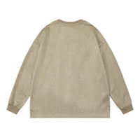 Spider Print Long Sleeve Men's Spring And Autumn Round Neck