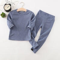 Autumn And Winter New Children's Long-sleeved Thick Pajamas Homewear Suit