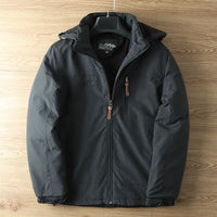 Men's Outdoor Casual Fleece And Thick Workwear Shell Jacket Jacket Tide