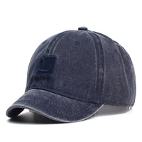 Hat Female Spring And Autumn Personality Washed Distressed Letters Short Brim Baseball Cap