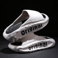 Men's Slippers Thick Bottom For Outdoors Trendy Non-slip Wear-resistant