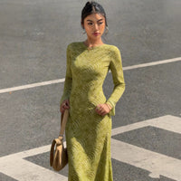 Womens Stylish High-end Figure-flattering Slimming Dress
