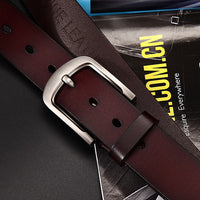 Korean Version Of The Trend Of Casual Retro Pants Pure Cowhide Leather Belt