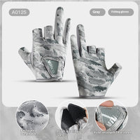 Exposed Three-finger Outdoor Sun Protection Professional Fishing Lure Gloves