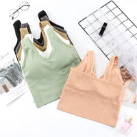 V-neck Pit Strip Sports Yoga Vest