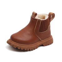 Winter Fleece-lined Children's Fashion British Booties