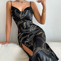 Women's Pajamas Ice Silk Sleeveless Slip Nightdress