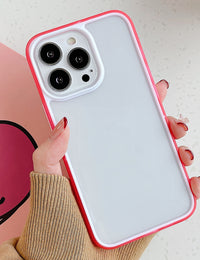 Simple Color Contrast Color Frame Mobile Phone Case