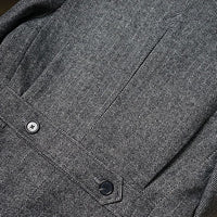 British Vintage Woolen Coat Large Slim Tweed