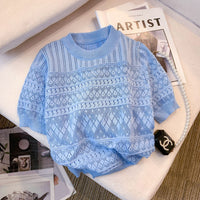 Design Sense Hollow-out Elegant Short Knitwear
