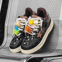 Star Pattern Sneakers Men's Special-interest Design Sports And Leisure