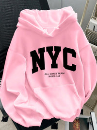 Womens Cartoon Print Loose Personalized Hoodie