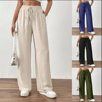 Bestseller Loose-fitting Pocketed Elastic-waist Wide-leg Pants