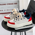 Men's Thick Bottom Skateboard Shoes Low Top