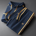 Mens Hoodie And Slim-Fit Versatile Pants Two-Piece Set