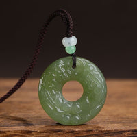 Hetian Jade Double-Sided Pi Xiu Safety-Button Pendant