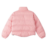 American Retro Trendy Simple Plaid Stand Collar Niche Casual Warm Cotton Coat