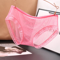 Sexy Ladies Panties Lace Edge Full Transparent Gear