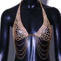 Fashion Full Diamond Nightclub Bikini Chest Chain