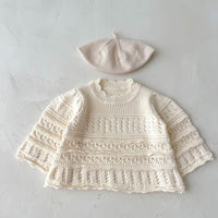 Vintage-inspired Knitted Romper Bodysuit