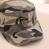 Cross-border Fashion Embroidered Curved Knife Red Star Flat-top Hat Casual Multi-purpose Outdoor Sun Protection Hat