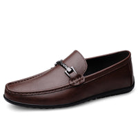 Men's One Pedal Genuine Leather High-grade Soft Soled Flats Casual