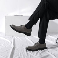 Summer British Phoenix Formal Business Suit Shoes Black Interior Height Increase
