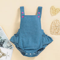 Girl Baby Denim Strap Pants
